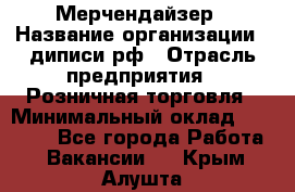 Мерчендайзер › Название организации ­ диписи.рф › Отрасль предприятия ­ Розничная торговля › Минимальный оклад ­ 25 000 - Все города Работа » Вакансии   . Крым,Алушта